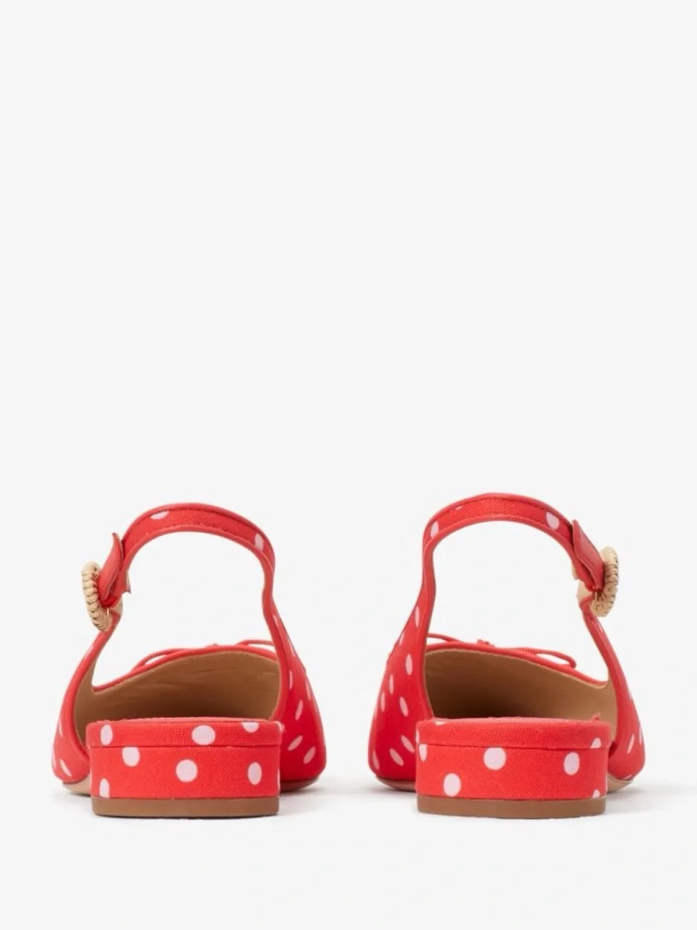 NWOT Kate Spade Red Polka Veronica Flats Size 8 - Picture 6 of 13